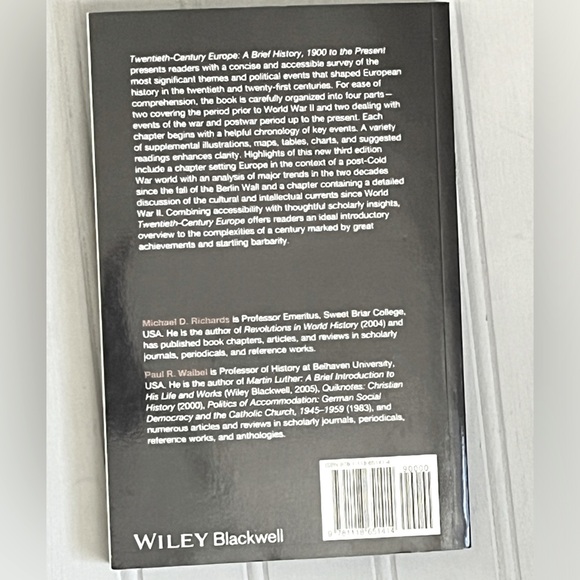 Twentieth Century Europe Paperback Book NWOT A Brief History 1900 To The Present - Picture 2 of 10